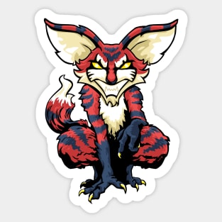 Red Tiger Gremlin Fox Sticker